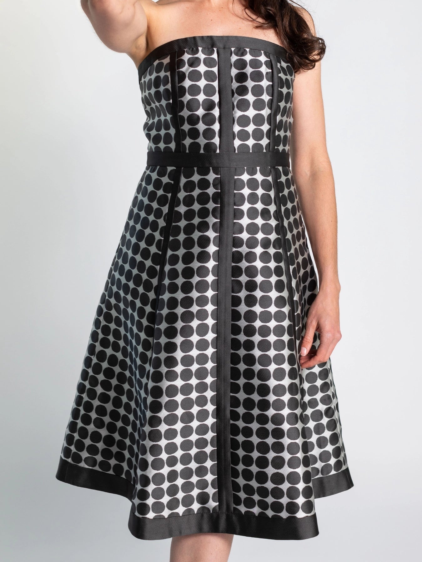 Lila Dress Black Dots