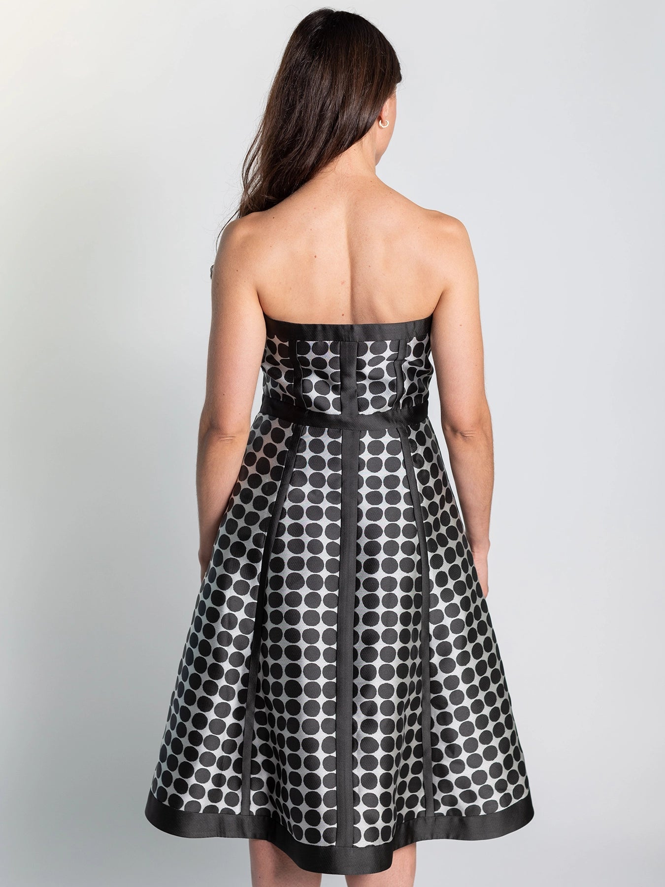 Lila Dress Black Dots