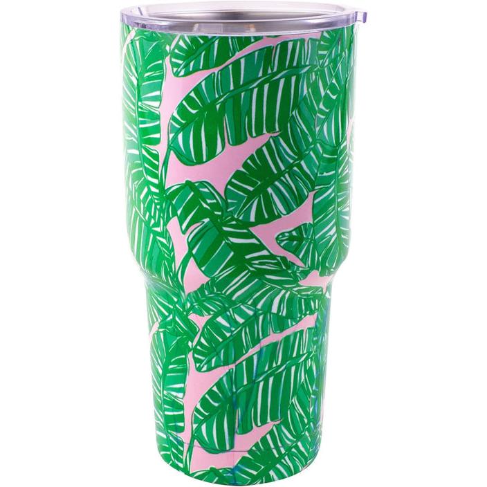Let's Go Bananas Insulated Stainless Steel Tumbler With Lid - Just Fabulous Palm Springs