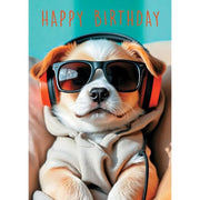 Cool Dog Birthday Card
