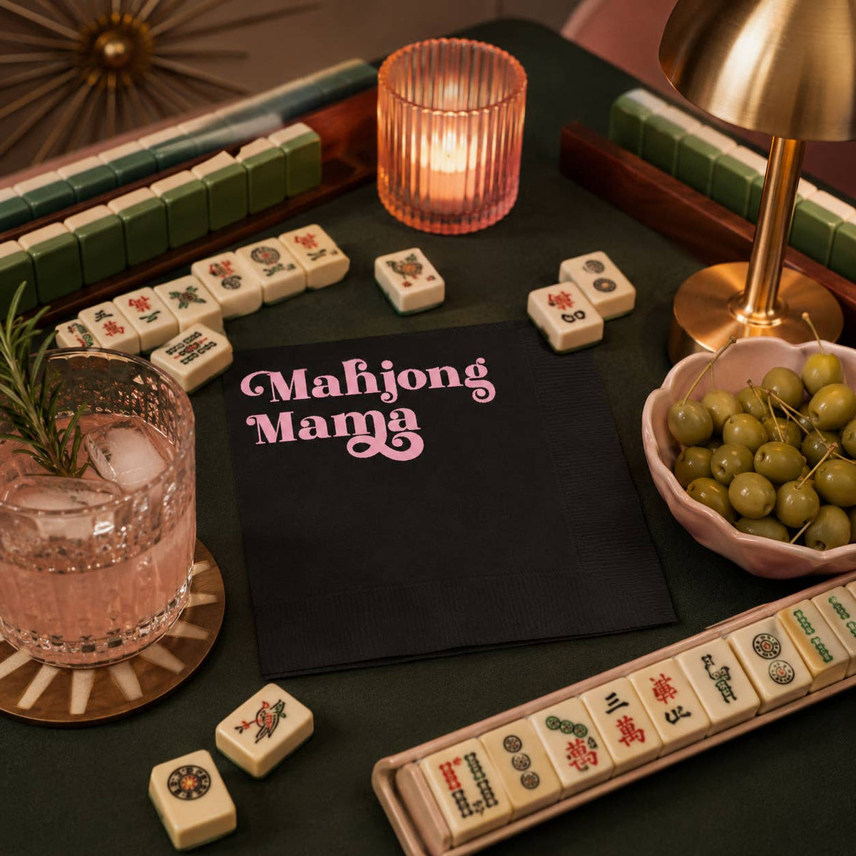 Mahjong Mama Cocktail Napkins