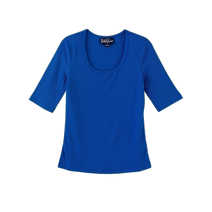 Mallory Rib Tee Blue