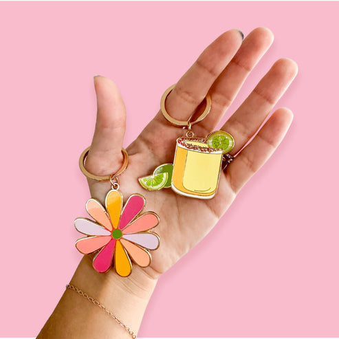 Margarita Enamel Keychain