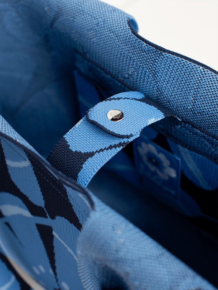 Margo Tote Bag - Flower Blue