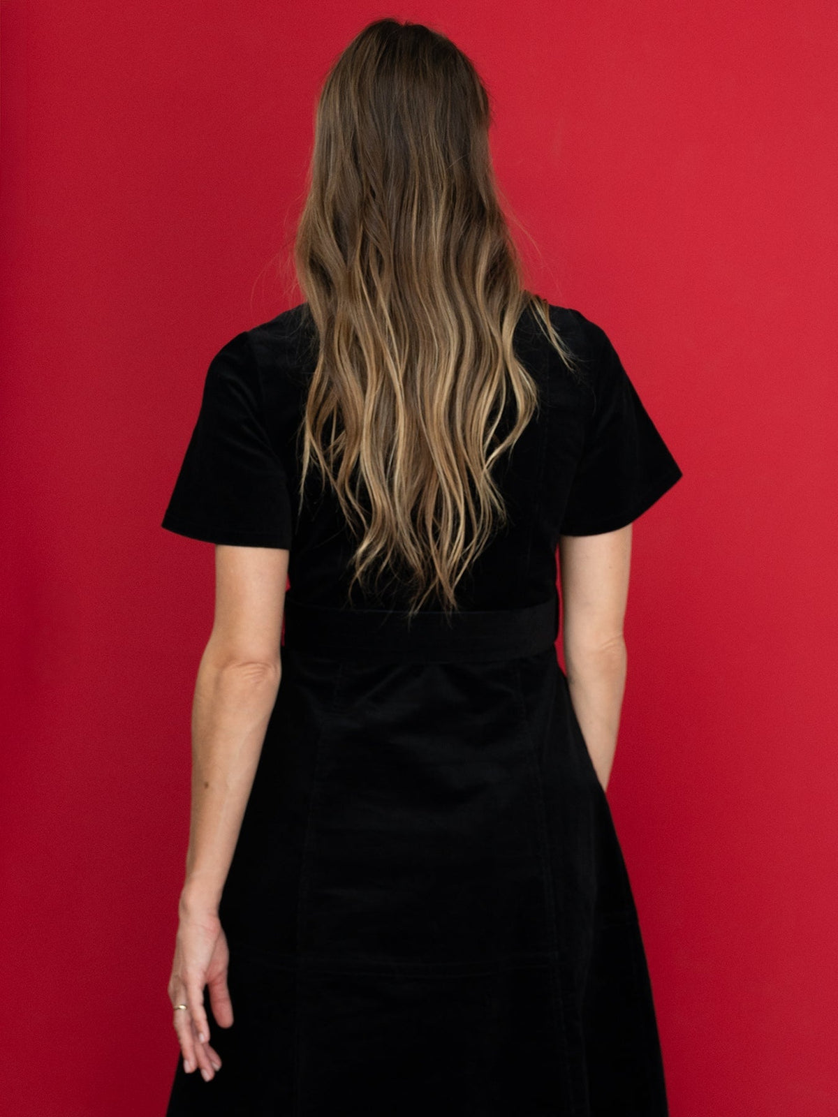 Maxine Dress Black Corduroy