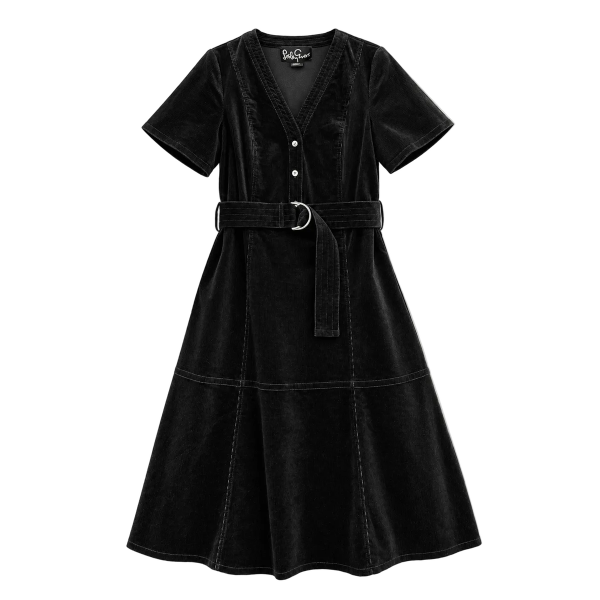 Maxine Dress Black Corduroy