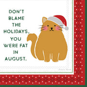 Fat In August Holiday Cocktail Napkins