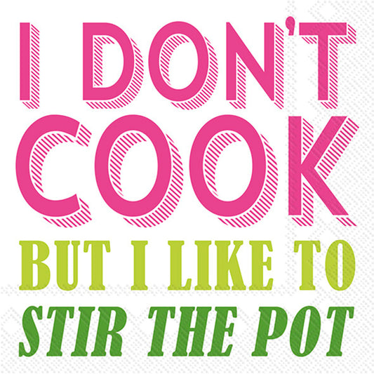Stir The Pot Cocktail Napkin