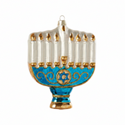Menorah Ornament - Blue