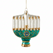 Menorah Ornament - Green