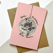 Disco Queen Birthday Card
