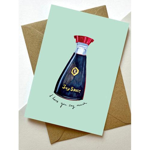 Soy Much Love Love Greeting Card