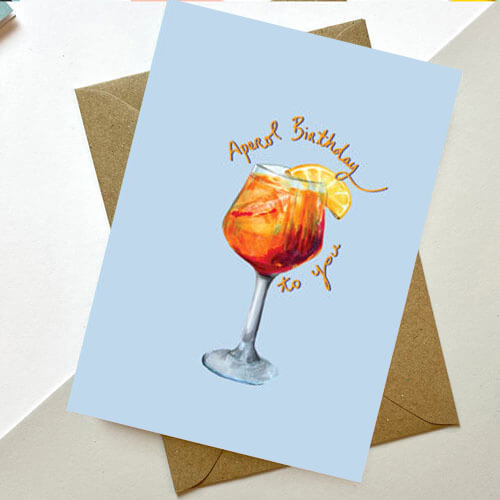 Aperol Birthday Card