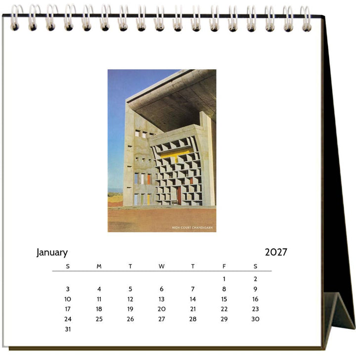 2027 Mid-Century Modern Easel Desk Calendar