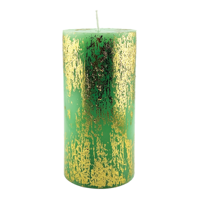 Rainbow Pillar Candle - Mint