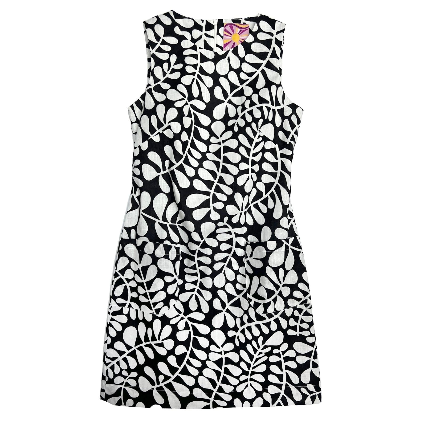 Molly Dress Fern Black & White