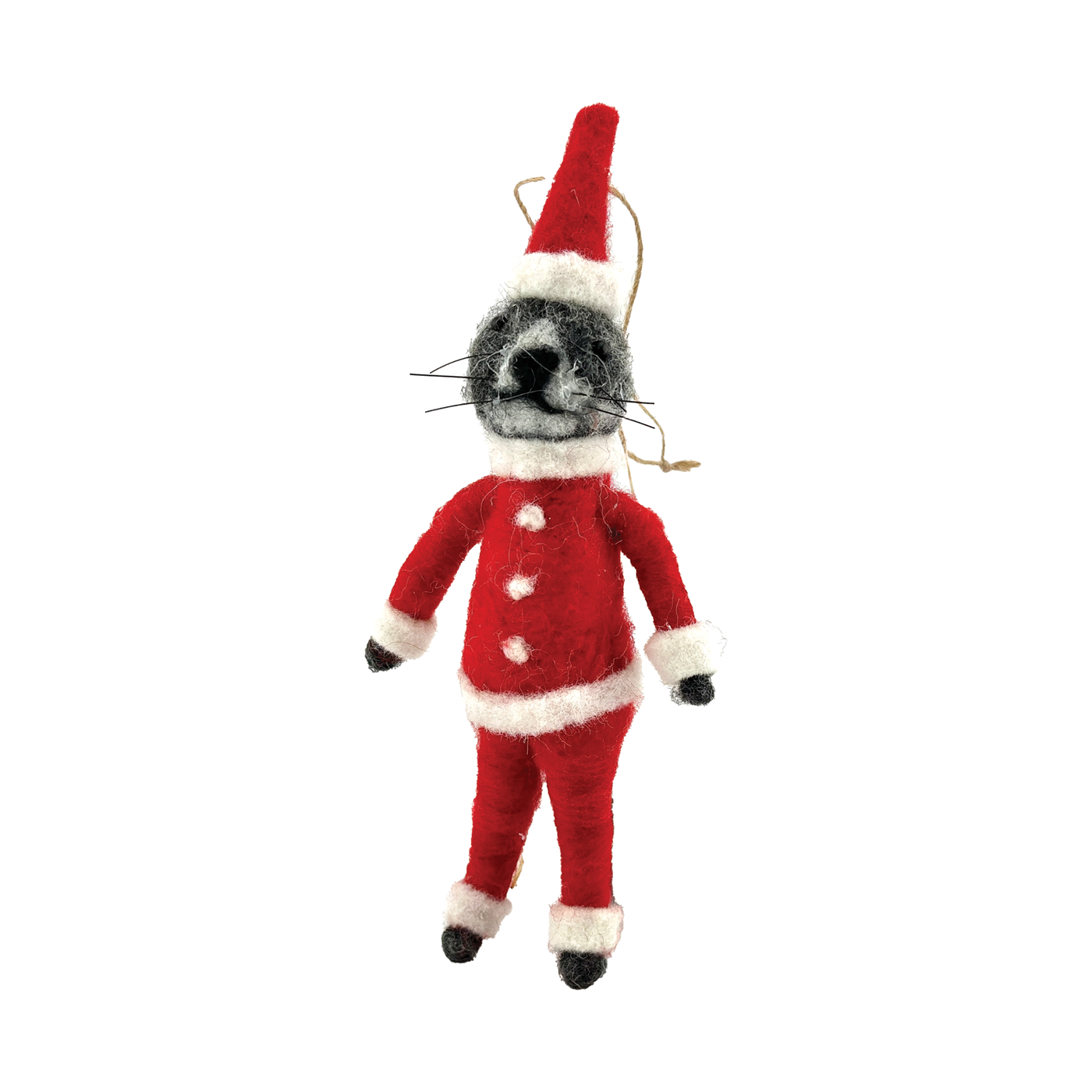 Mr. Cat Claus Ornament