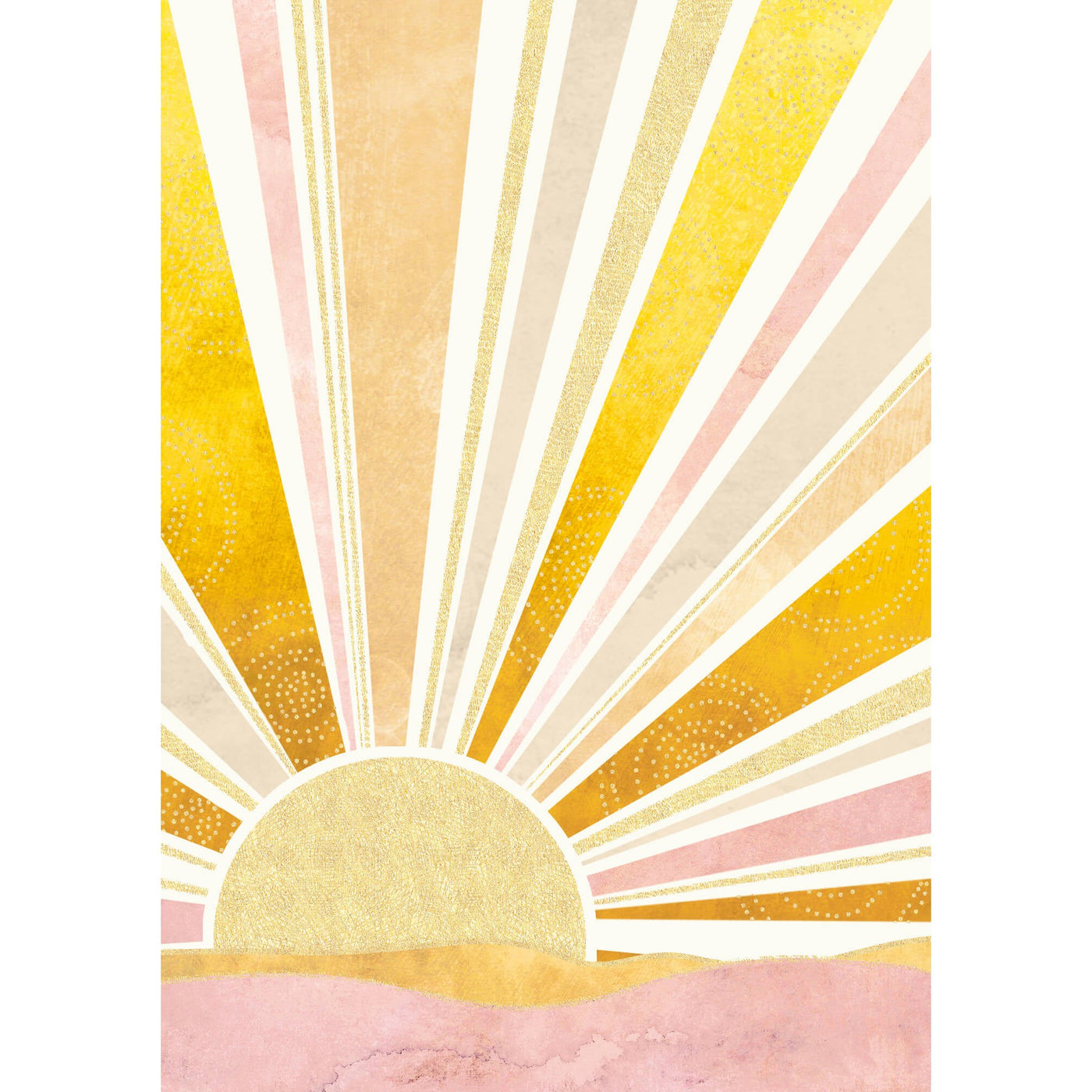 Sun Rays Blank Greeting Card