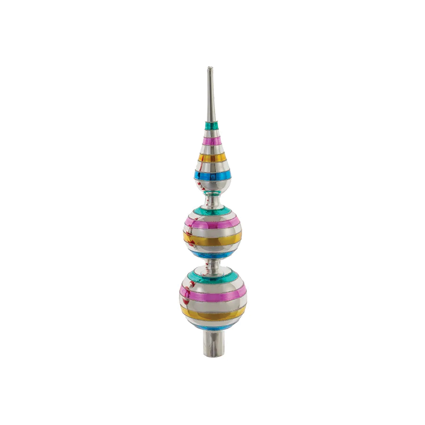 13" Un-Lit Early Years Glass Final Treetop - Multi