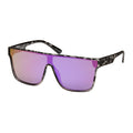 Shield Collection - Wrap Mirror Color Lens Sunglasses