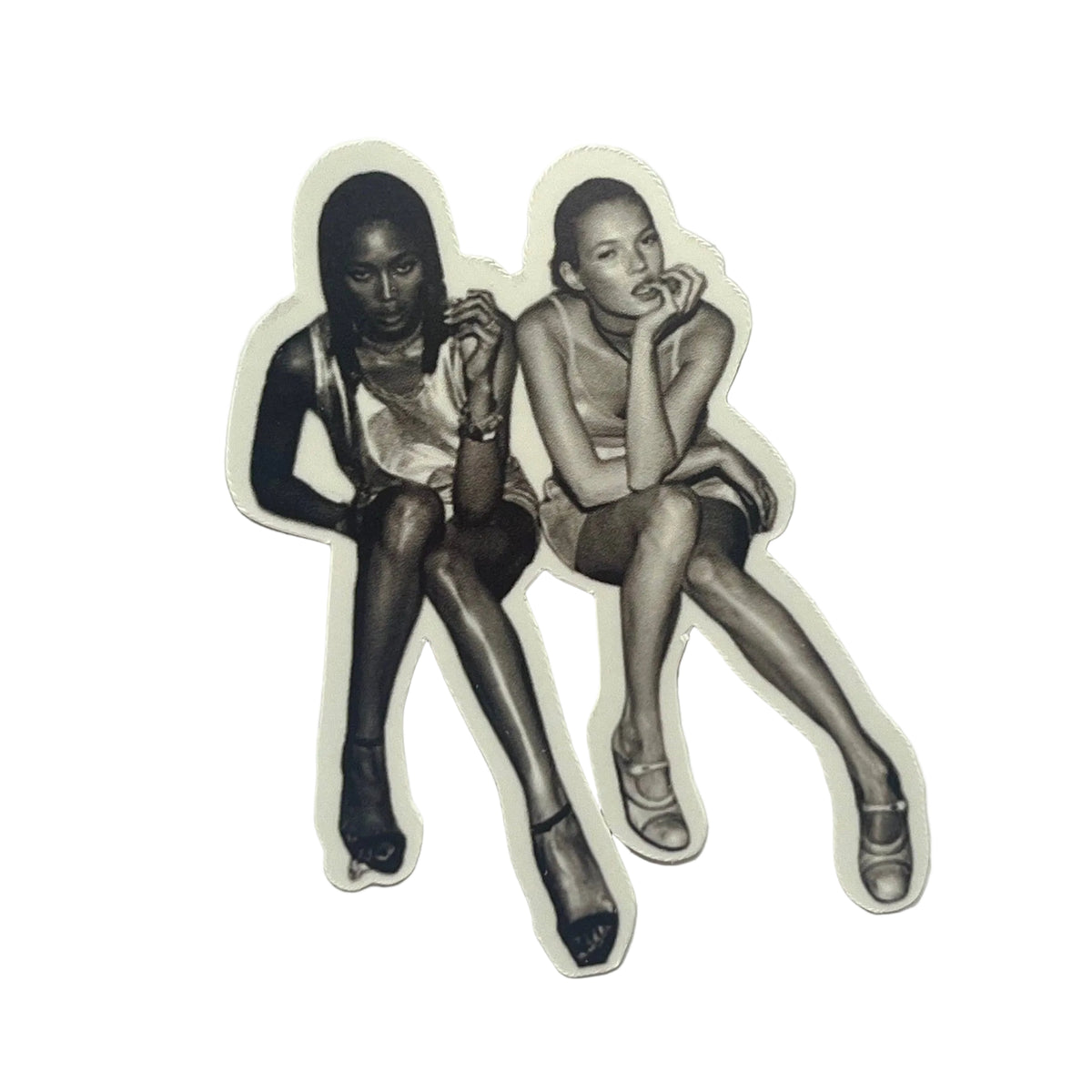 Naomi Campbell & Kate Moss 1990S It-Girl Sticker - Just Fabulous Palm Springs