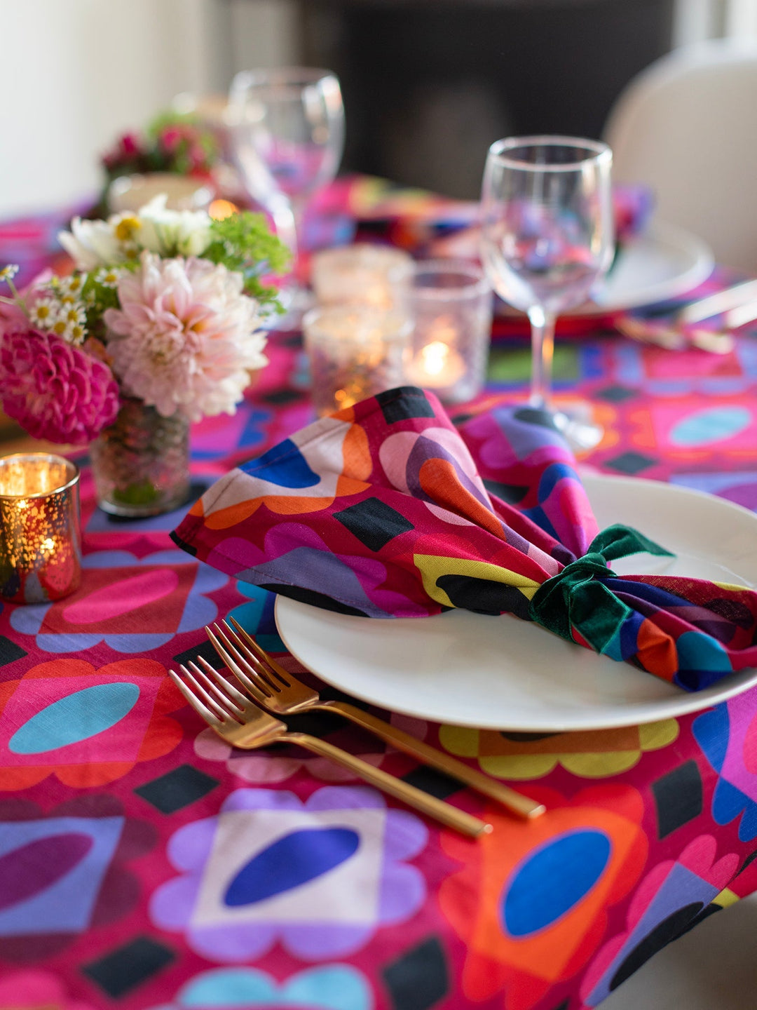 Gems Garnet Napkins - Set Of 4