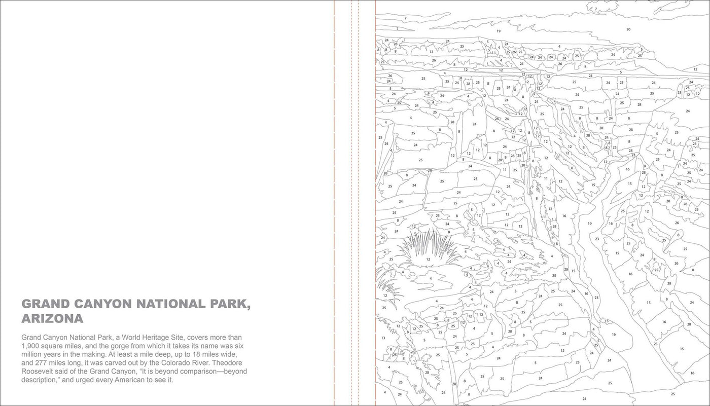 National Parks Color By Number