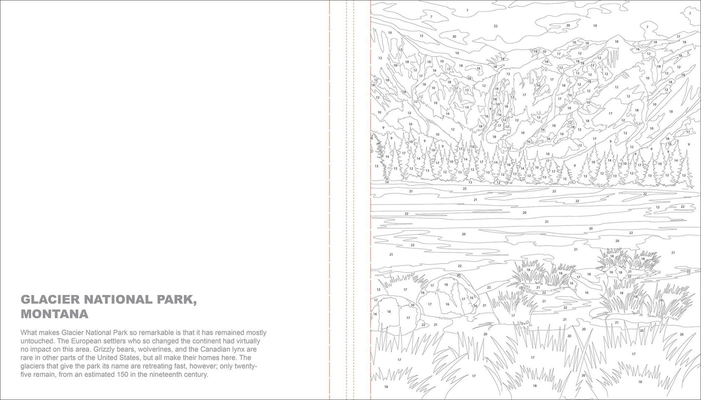 National Parks Color By Number
