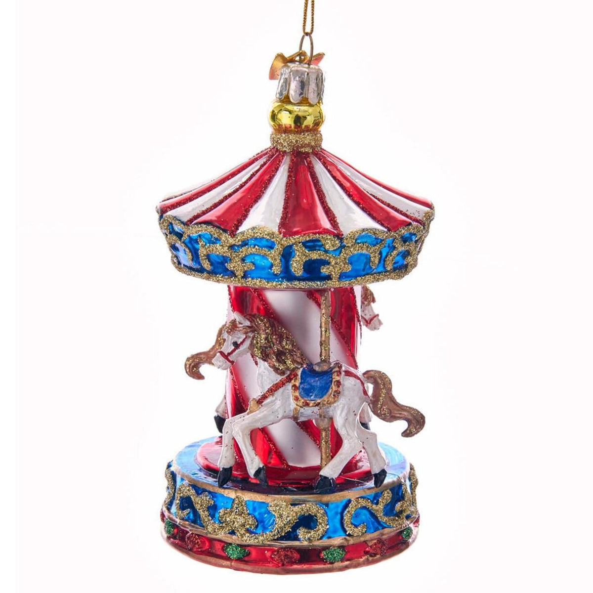 Carousel Glass Ornament