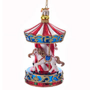 Carousel Glass Ornament