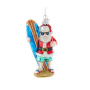 Beach Santa Ornament