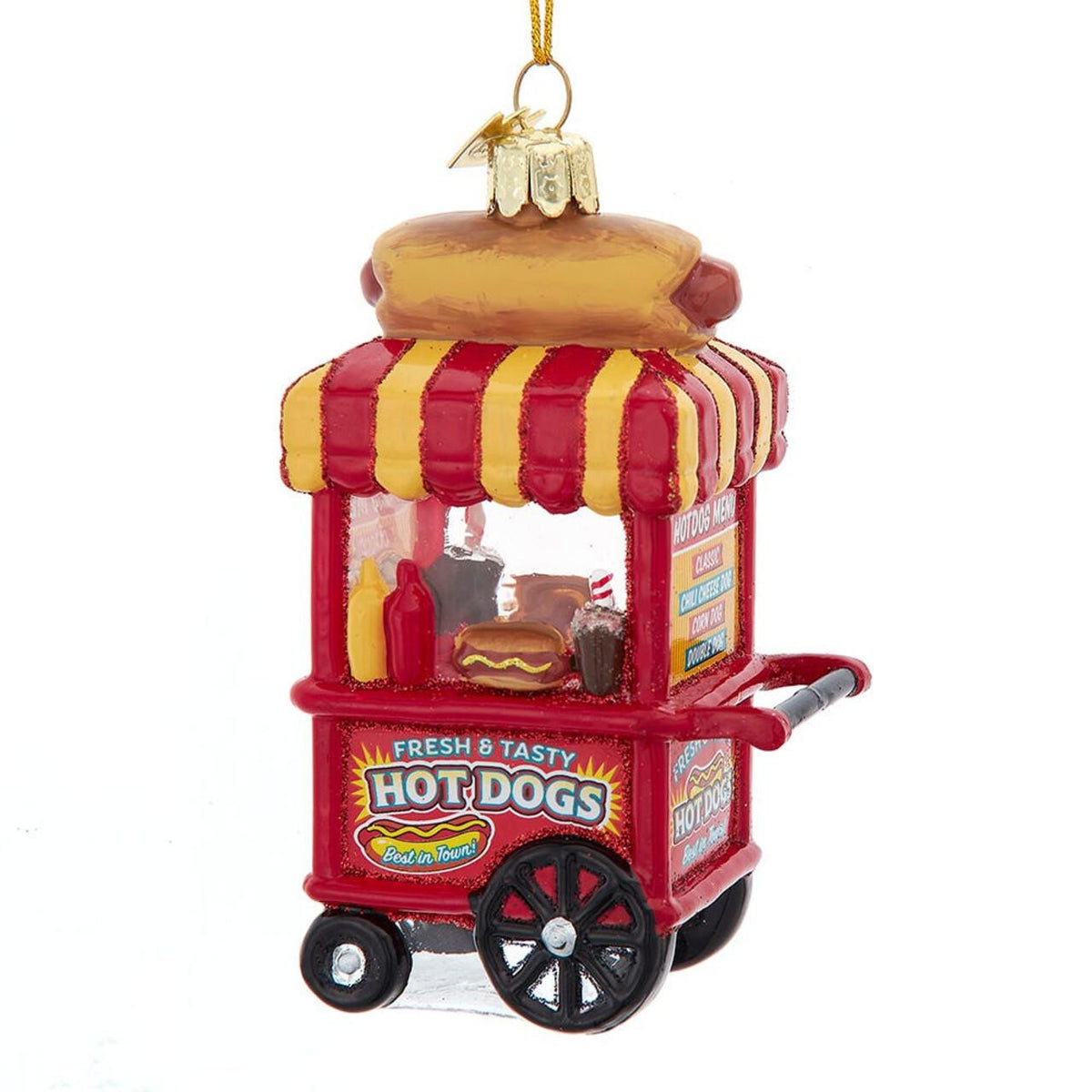 Hot Dog Cart Ornament