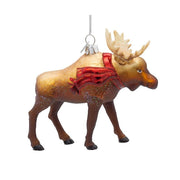 Moose With Scarf Ornament