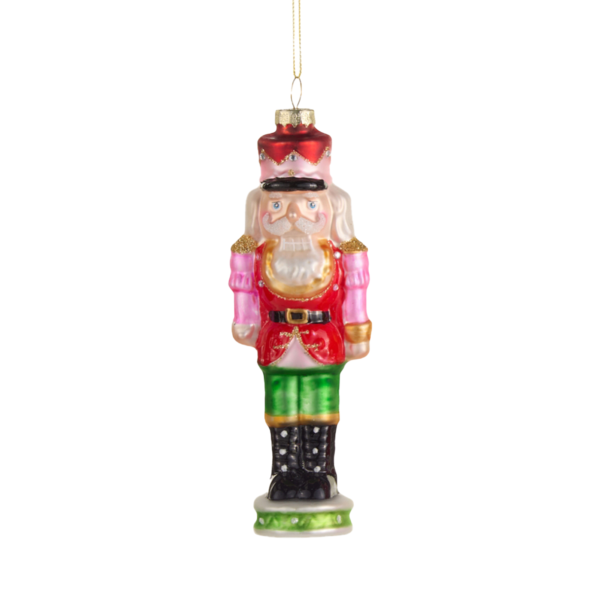 Neon Nutcracker Ornament - Black Boots