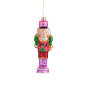 Neon Nutcracker Ornament - Purple Boots