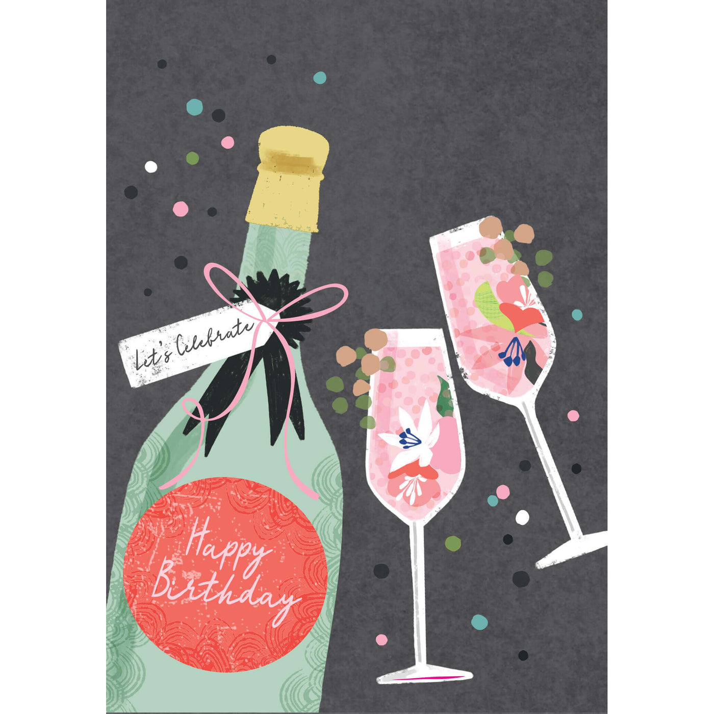 Champagne Birthday Card