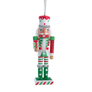 Red, Green & White Nutcracker Ornament - Gift