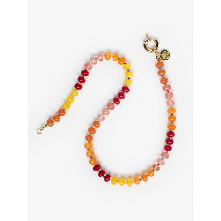 Opaline Stone Necklace - Calendula