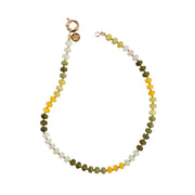 Opaline Stone Necklace - Moss