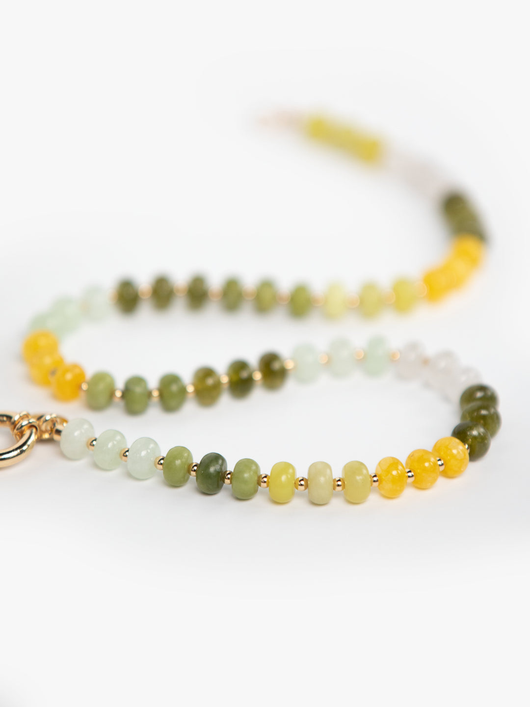 Opaline Stone Necklace - Moss