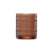 Hobnail Beaded Lowball Glass - Orange