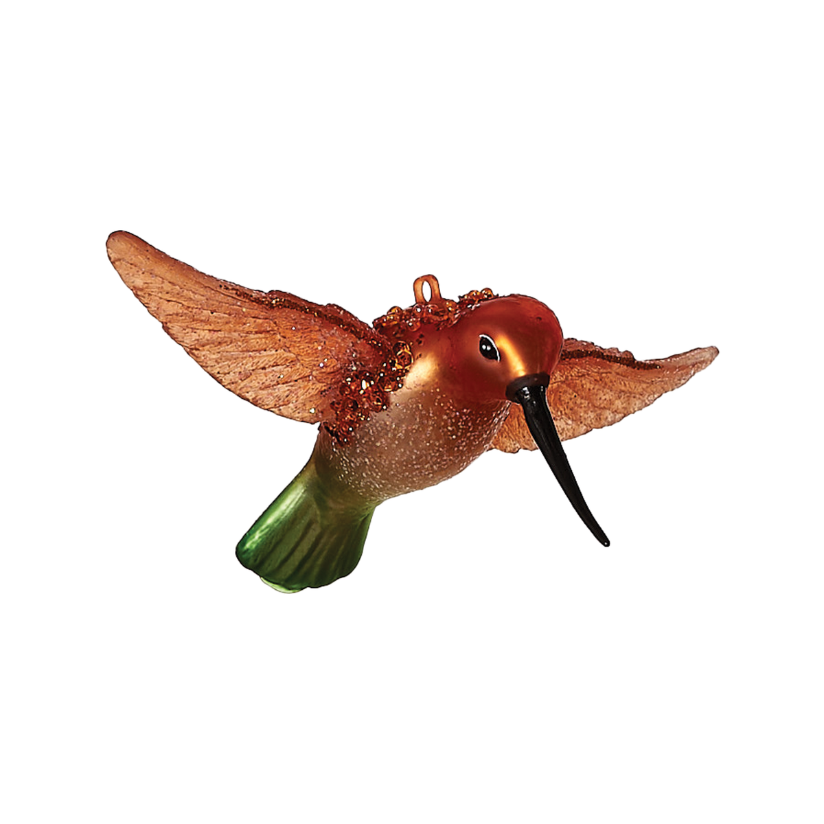 Hummingbird Ornament - Orange & Green - Just Fabulous Palm Springs