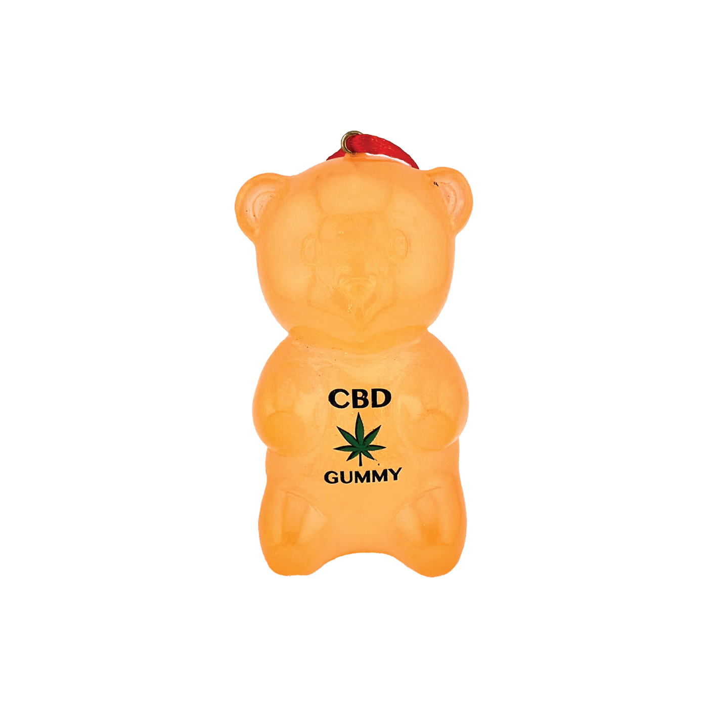 Chill Gummy Bear Ornament - Orange