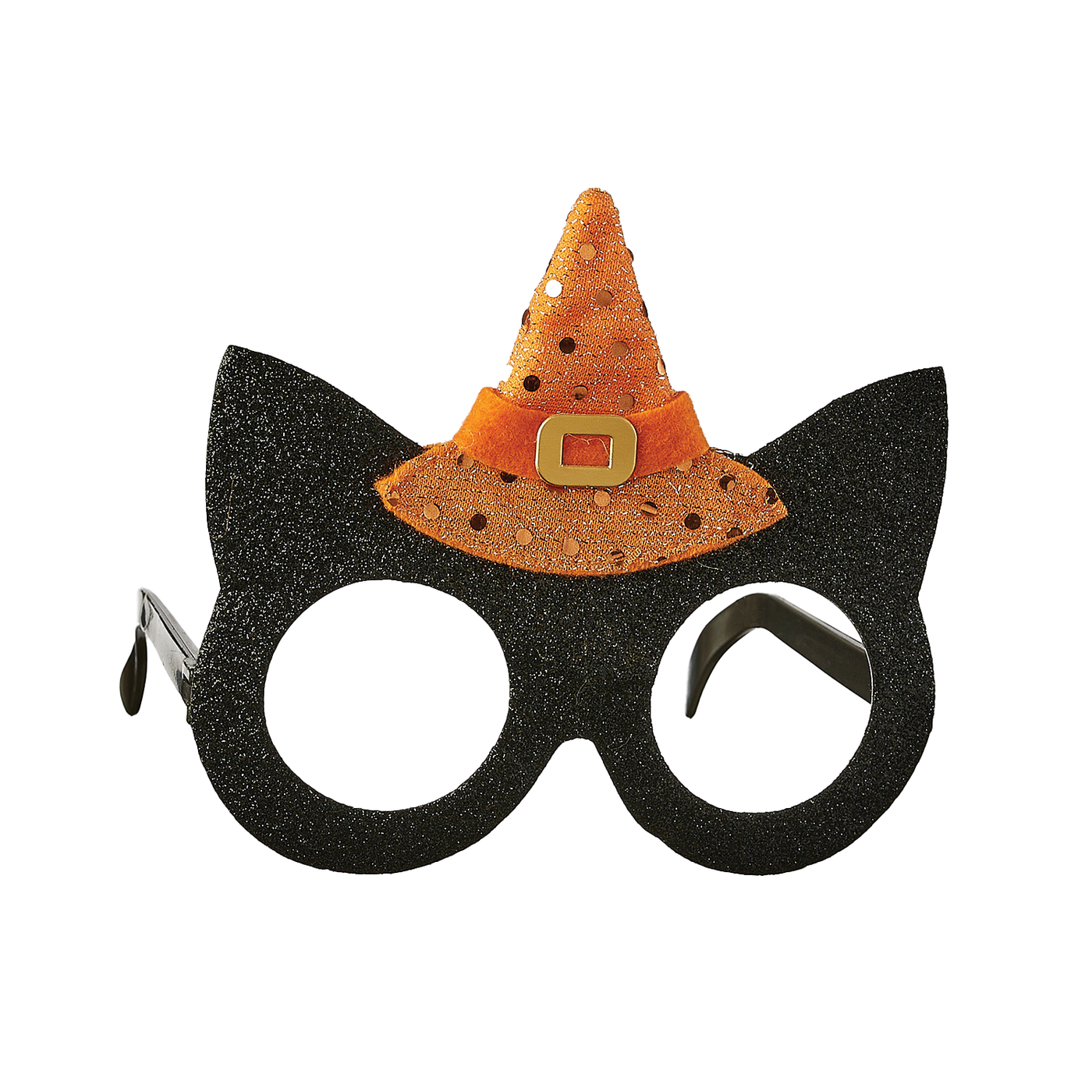 Halloween Cat Glasses - Orange Witches Hat