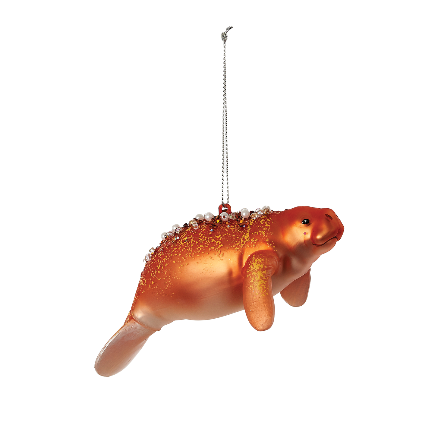 Manatee Ornament - Orange