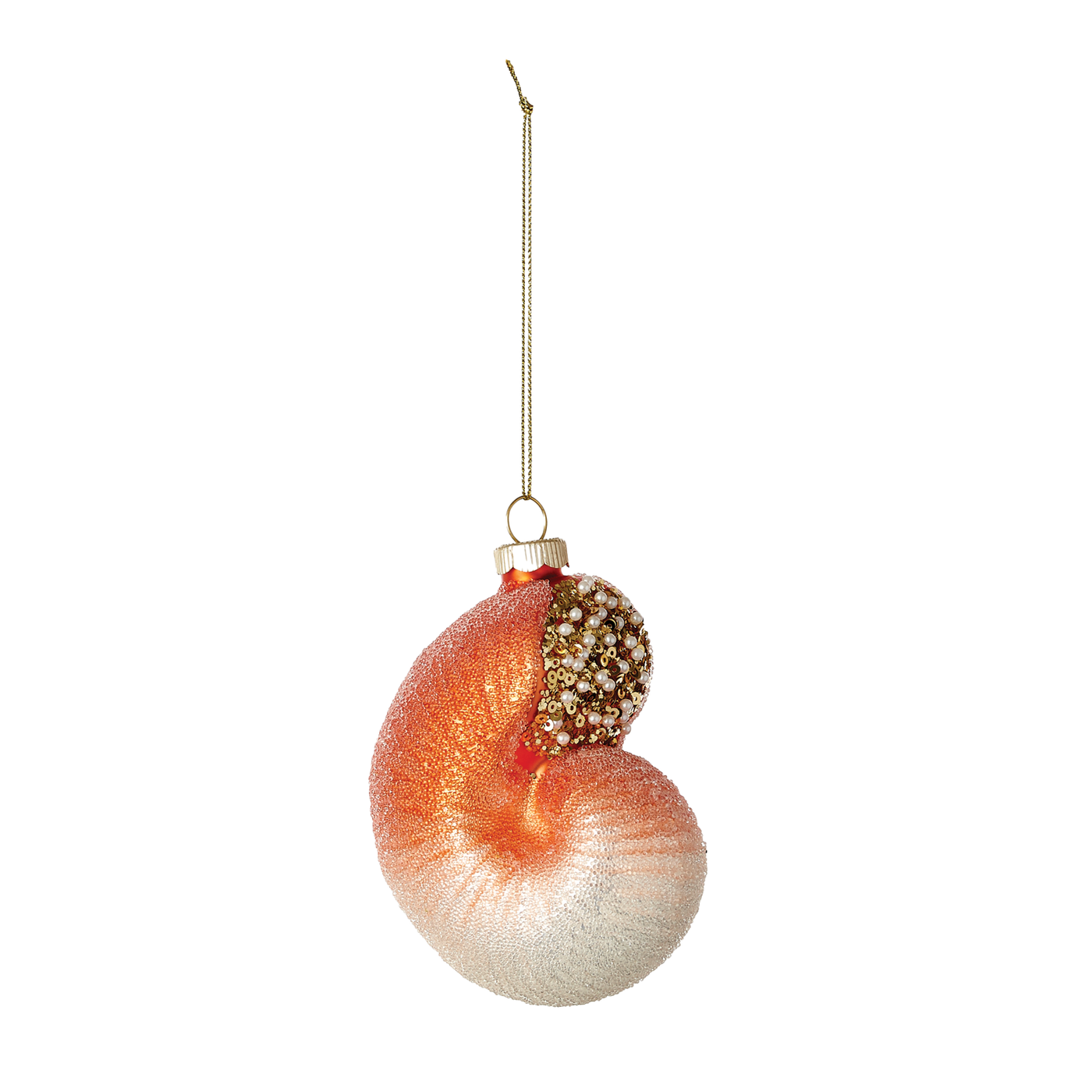 Seashell Ornament - Orange