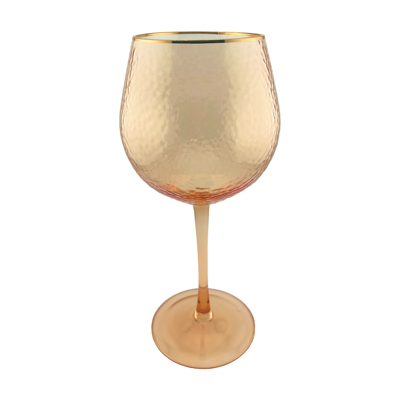 Rainbow Wine Glass - Orange