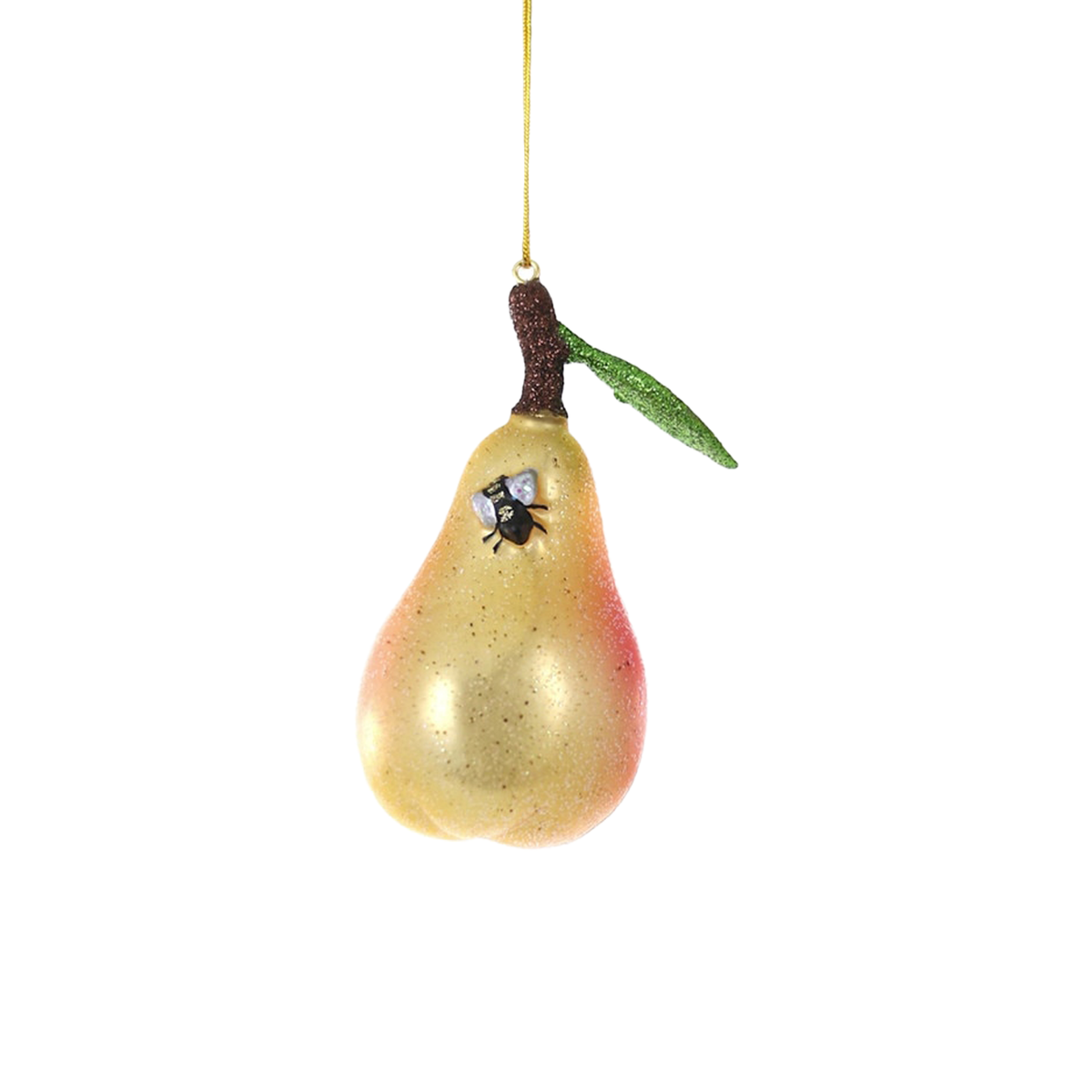 Orchard Pear Ornament - Red Blush