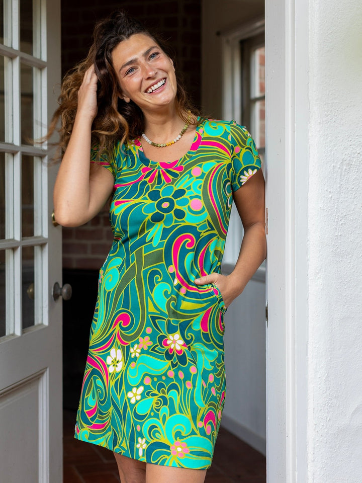 Opaline Stone Necklace - Moss