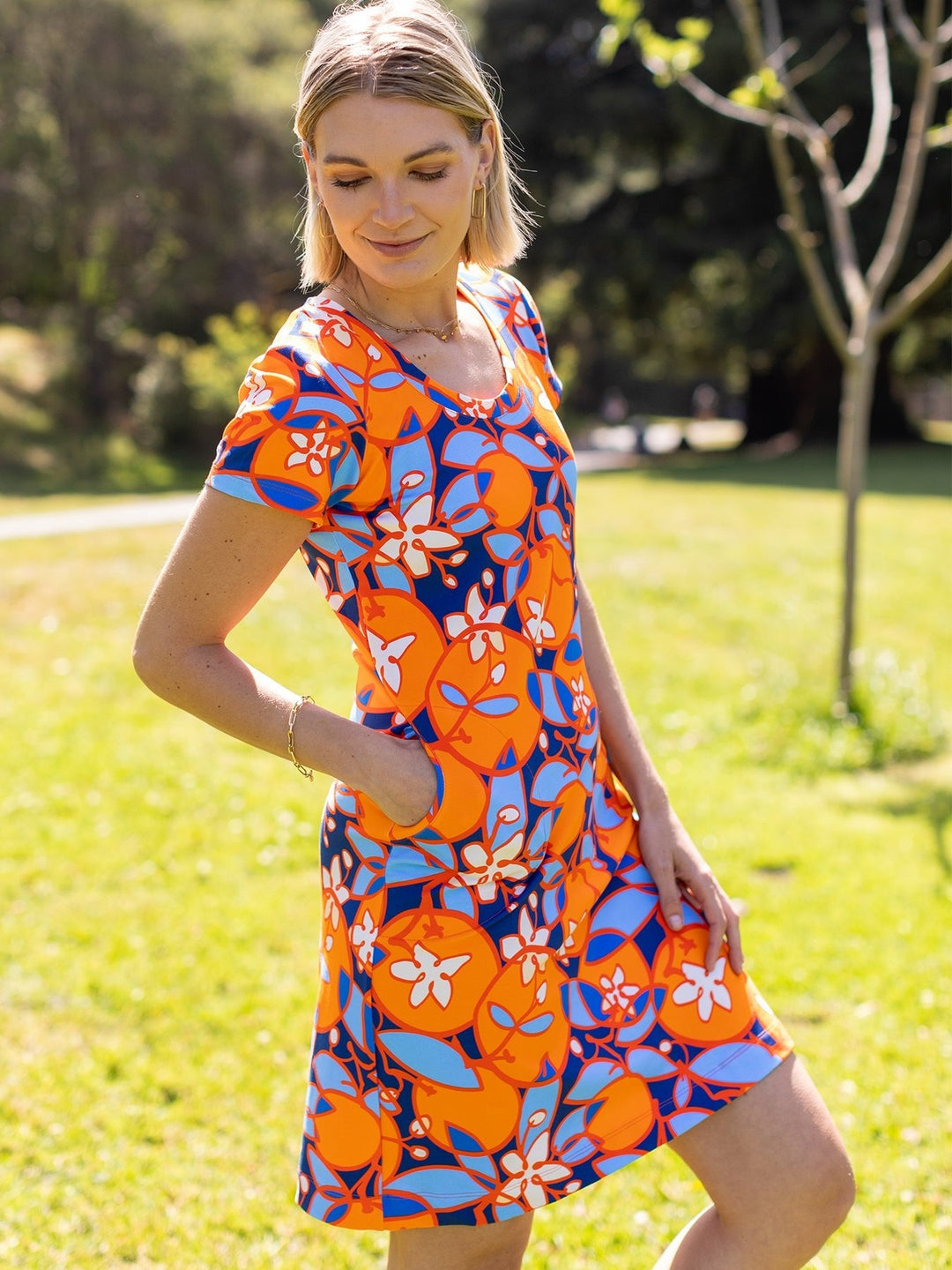 Phoebe Dress Orange Blossoms